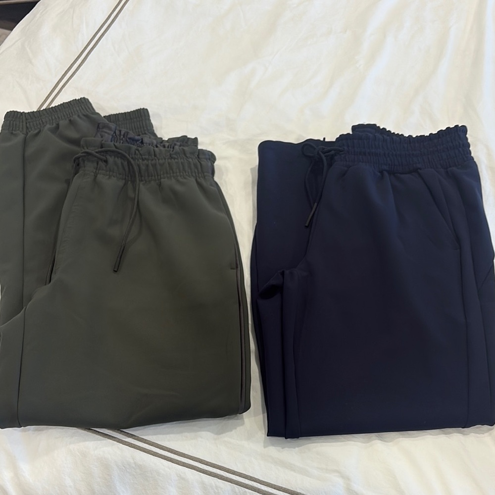 Athletic Works Olive and Navy Track Pants